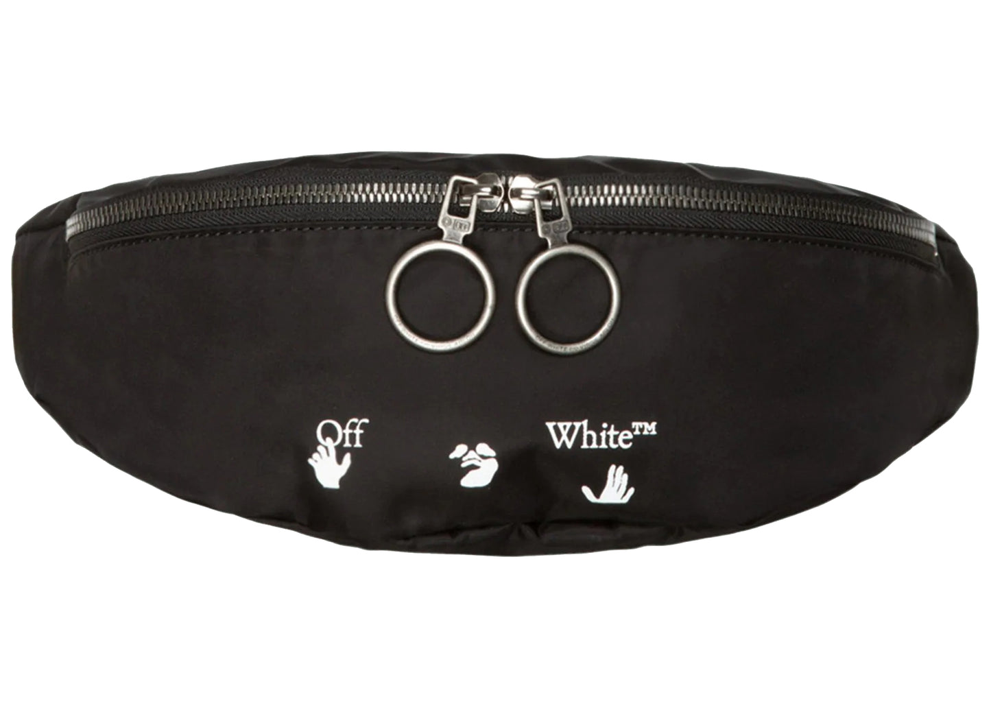 OFF-White OW Logo Nylon Belt Bag Black 