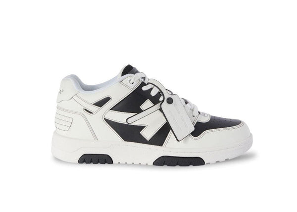 OFF-WHITE Out Of Office OOO Low Tops Black White