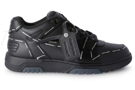 OFF-WHITE Out Of Office OOO Low Tops Sartorial Stitching Black Black