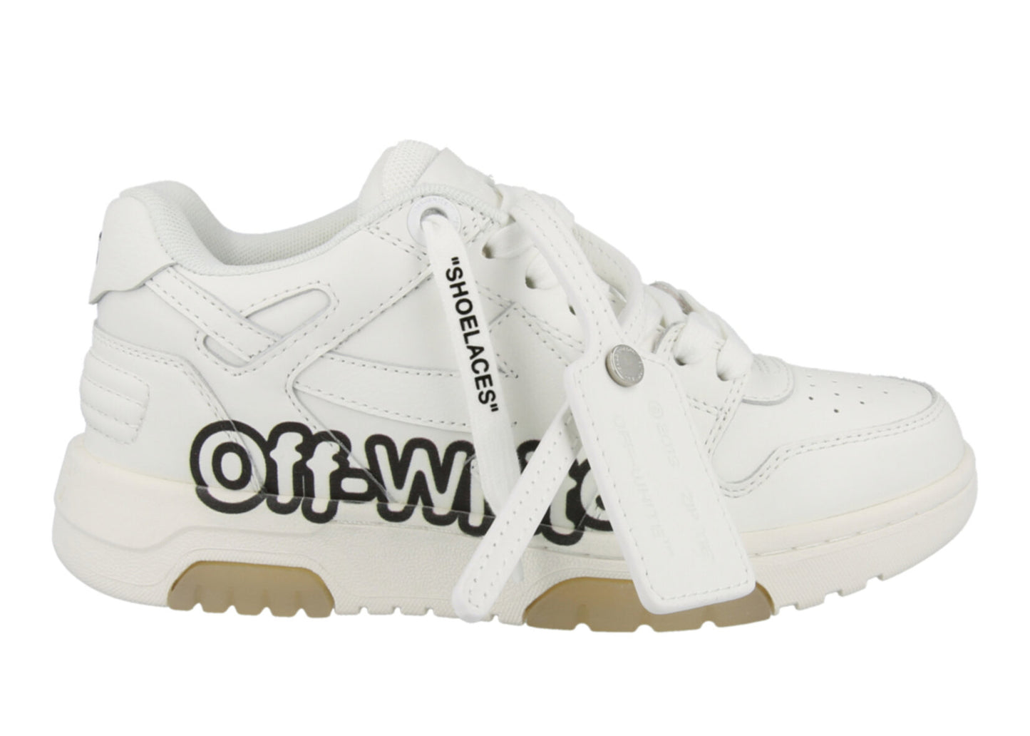 OFF-WHITE Out Of Office OOO "Off-White" Low Tops White Black