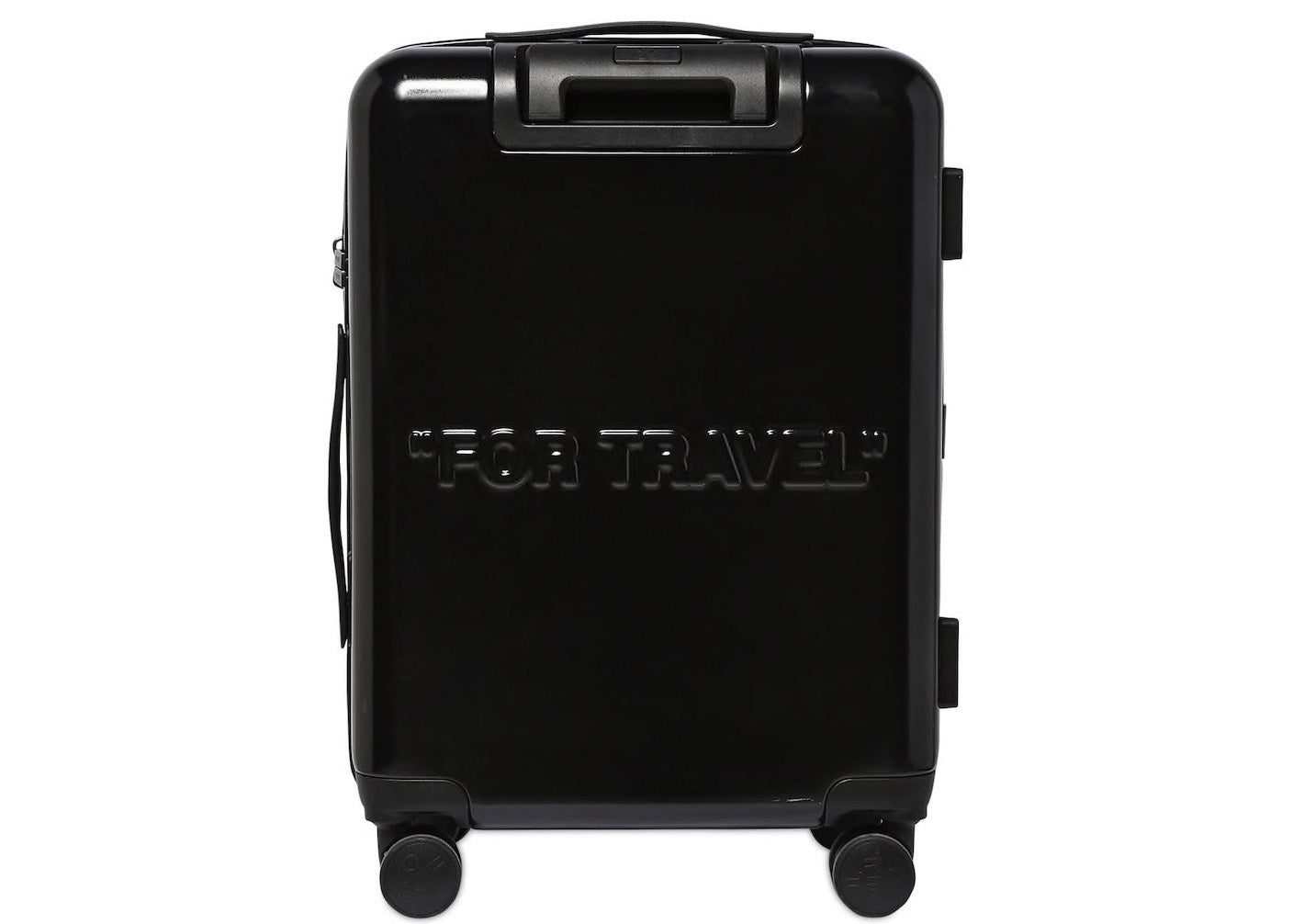 OFF-WHITE Quote Luggage "FOR TRAVEL" Black