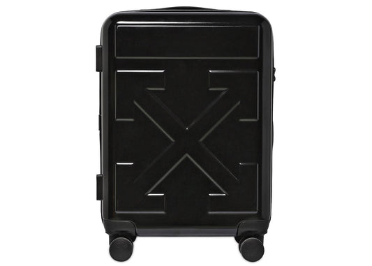 OFF-WHITE Quote Luggage "FOR TRAVEL" Black 