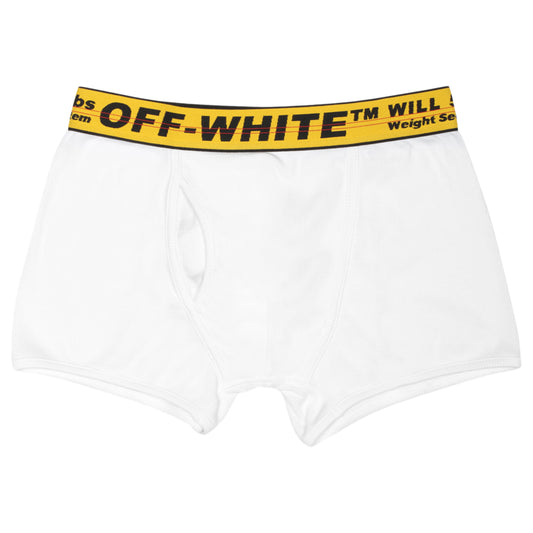 OFF-WHITE Lot de trois boxers en coton extensible (SS19) Blanc/Jaune/Noir 