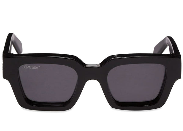 OFF-WHITE Virgil Square Frame Sunglasses Black White Grey