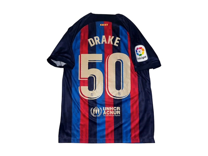 OVO x FC Barcelona Friends & Family Exclusive Drake Jersey Blue