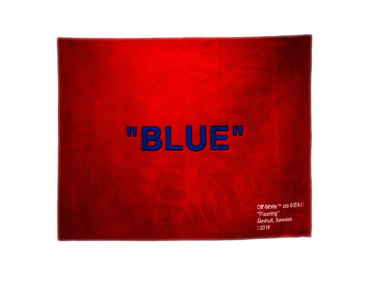 Virgil Abloh x IKEA "BLUE" Rug 250x200 CM Red/Blue