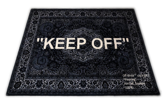 Virgil Abloh x IKEA "KEEP OFF" Rug 133x195 CM Black/White