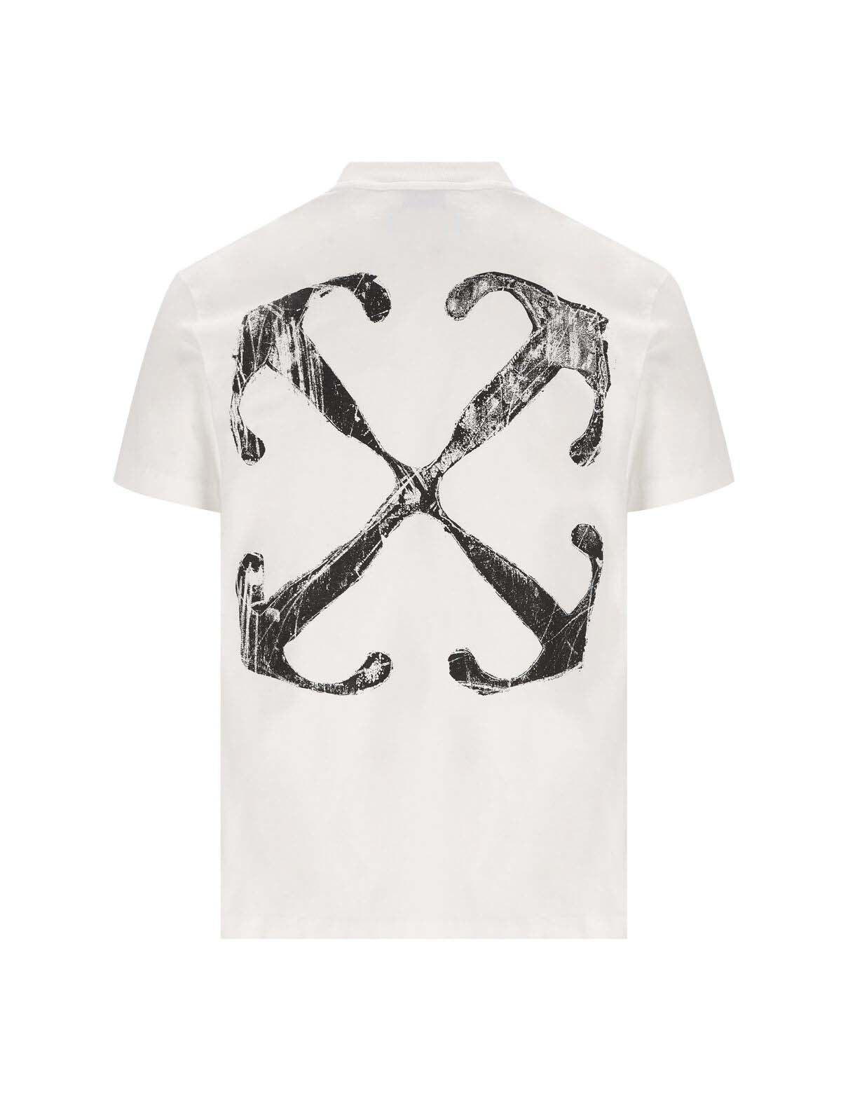 OFF-WHITE Scratch Arrow T-Shirt White 