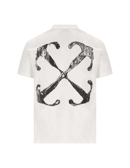 OFF-WHITE Scratch Arrow T-Shirt White