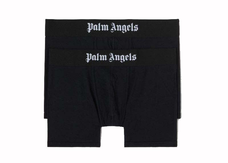 Palm Angels Boxer Briefs (Pack of 2) Black/White