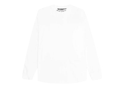 Palm Angels Doubled Logo Longsleeve T-Shirt White/Black/Fuschsia