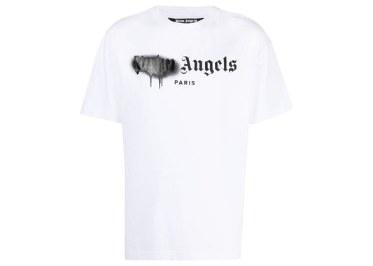 Palm Angels Paris T-shirt Logo Pulvérisé Blanc