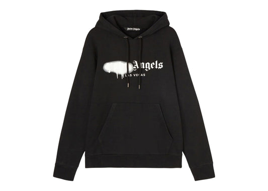 Palm Angels Las Vegas Sprayed Hoodie Black/White 