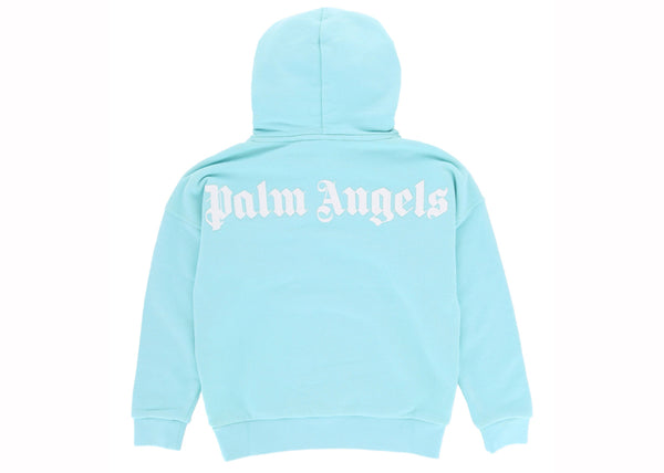 Palm Angels Logo Hoodie Blue
