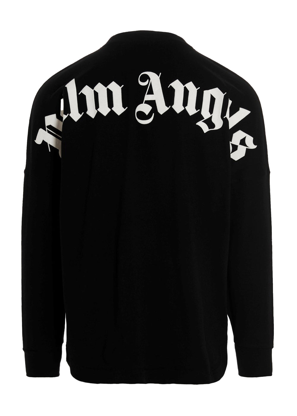 Palm Angels Logo Mock Neck Longsleeve T Shirt Black White