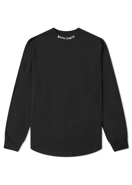 Palm Angels Logo Mock Neck Longsleeve T-Shirt Black/White