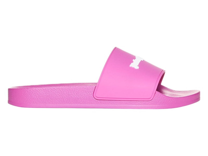 Palm Angels Logo Pool Sliders Pink