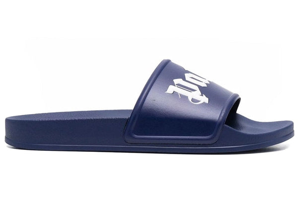 Palm Angels Pool Slides Blue White