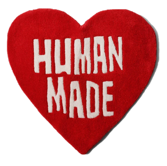 HUMAN MADE HEART RUG RED
