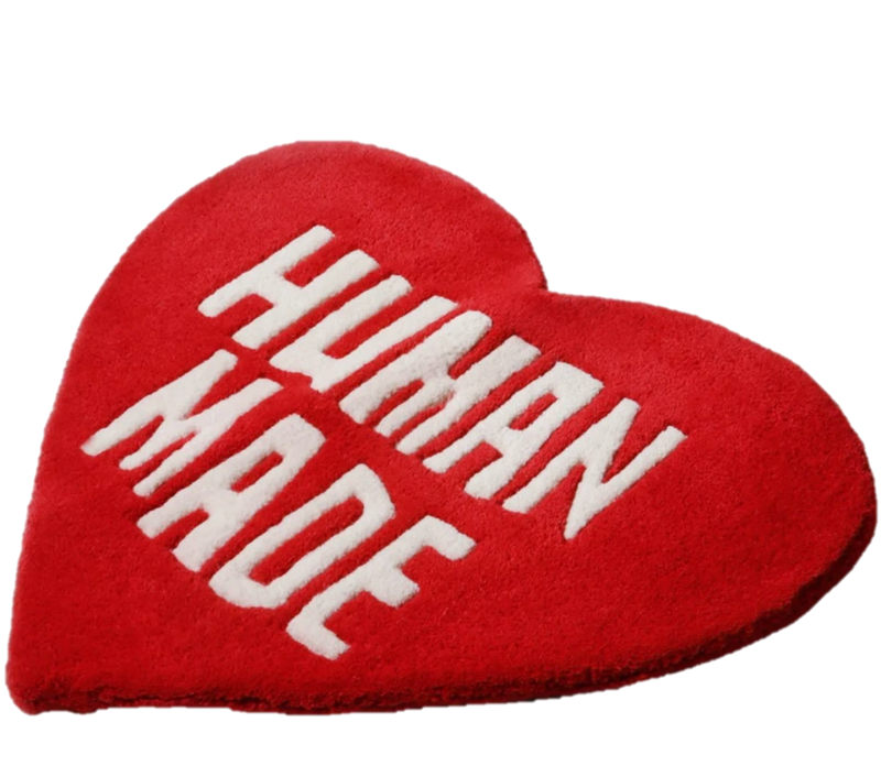 HUMAN MADE HEART RUG RED