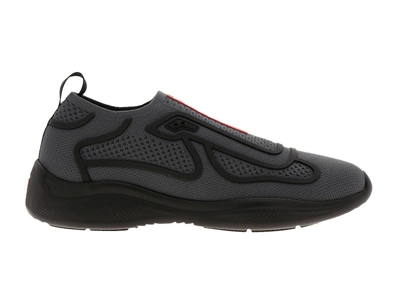 Prada America's Cup Slip On Black Tech Fabric