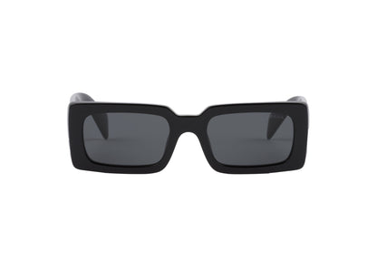 Lunettes de soleil rectangulaires Prada Noir 