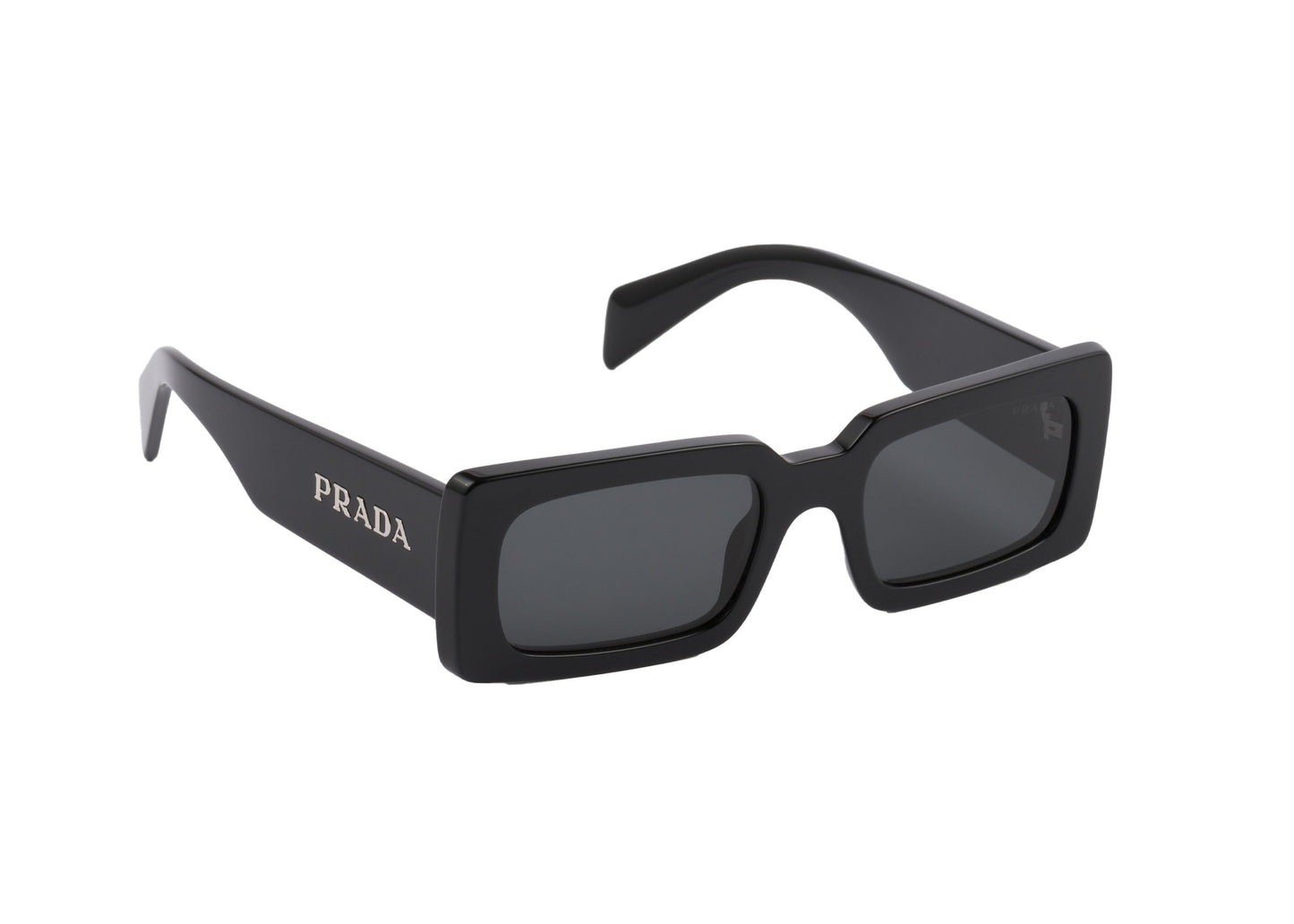 Lunettes de soleil rectangulaires Prada Noir 