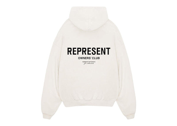 Represent Owner's Club Hoodie Flat White/Black