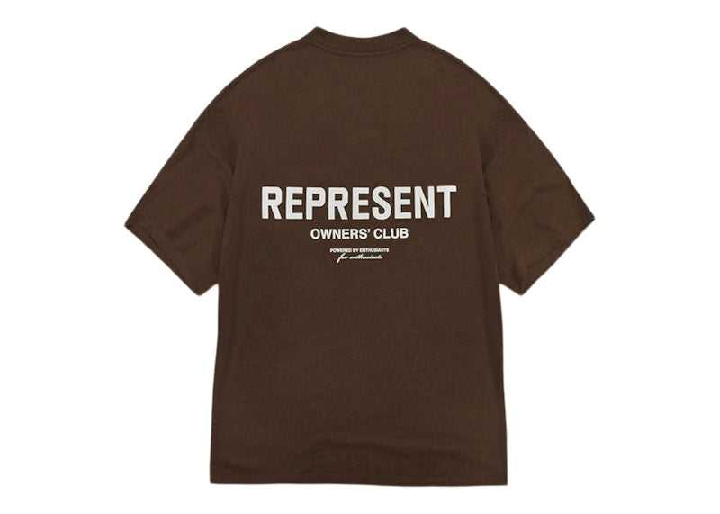 Represent Owner's Club T-Shirt Brown/White