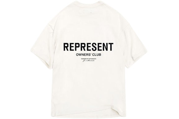 Represent Owner's Club T-Shirt Flat White/Black