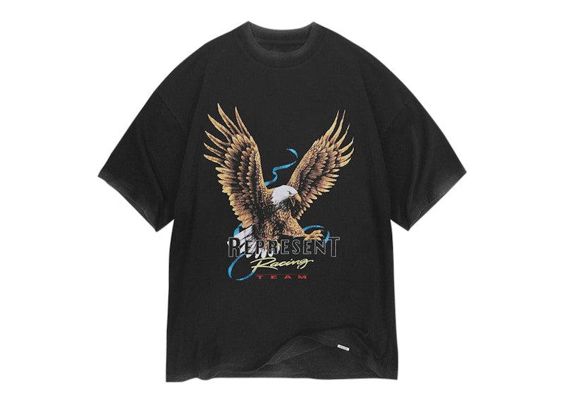 Represent Racing Team Eagle T-Shirt Vintage Black