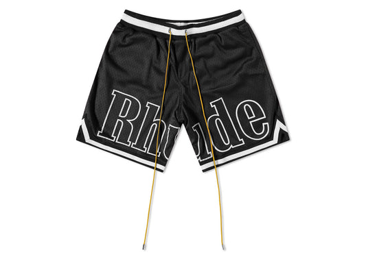 Short Rhude Court Logo Noir/Blanc 