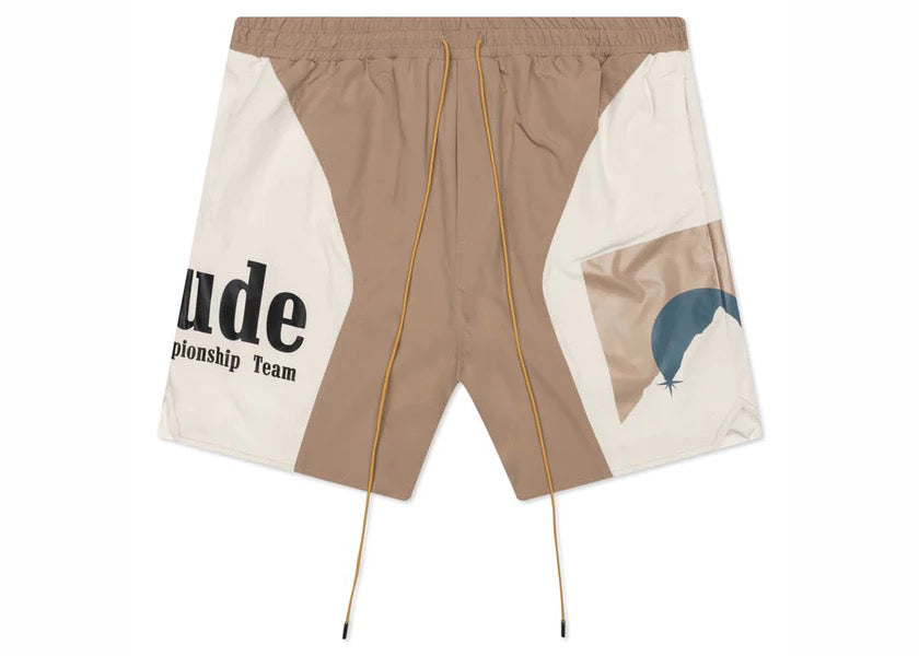 Rhude Senna Flight Shorts Tan/Cream 