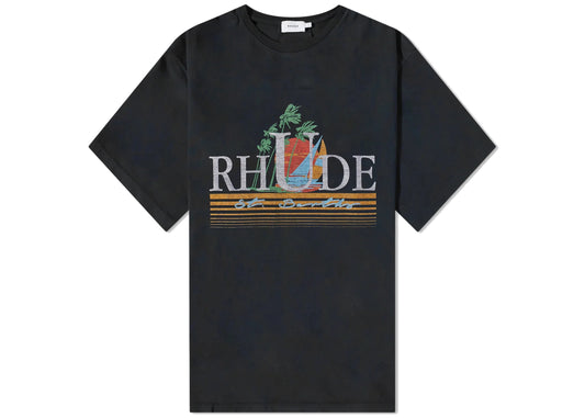 Rhude Tropics Tee Vintage Black/Multicolor