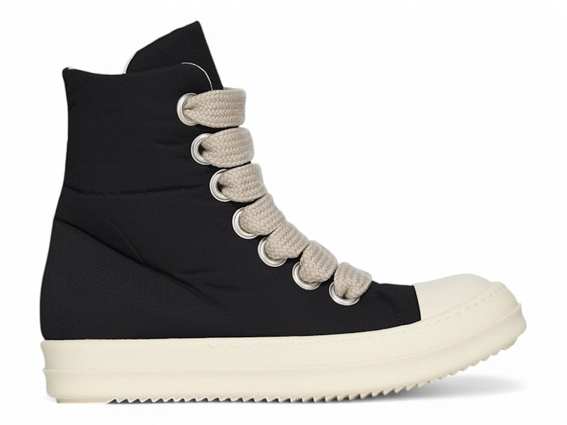 Rick Owens DRKSHDW Hollywood Jumbo Lace Puffer High Top Black Milk