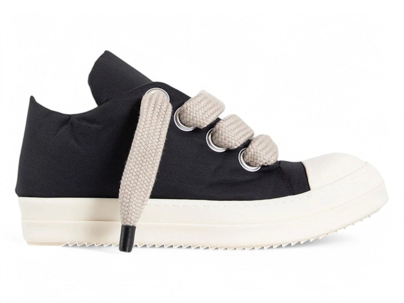 Rick Owens DRKSHDW Hollywood Jumbo Lace Puffer Low Top Black Milk