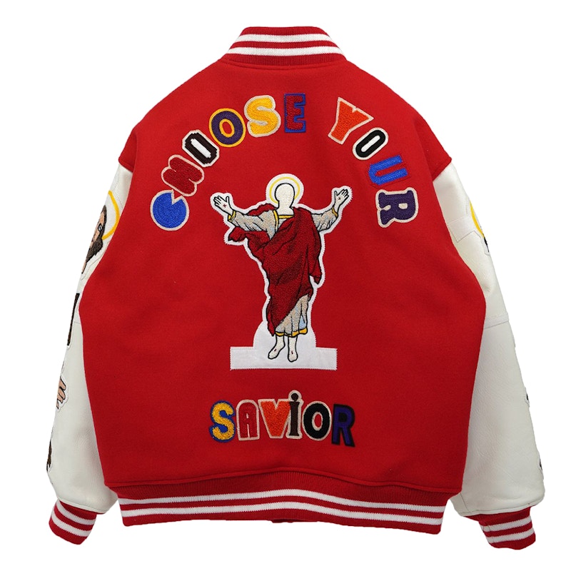 Saint Mxxxxxx x Denim Tears Stadium Jacket Red – Sneaker Store Co