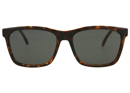 Saint Laurent Rectangle-Frame Injection Sunglasses Havana/Grey 