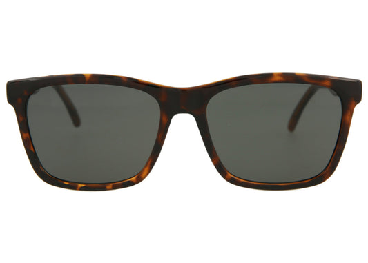 Saint Laurent Rectangle-Frame Injection Sunglasses Havana/Grey