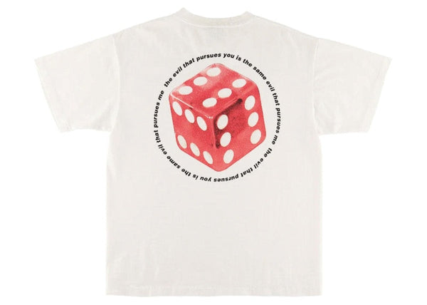 Saint Mxxxxxx Dice T-Shirt Vintage White