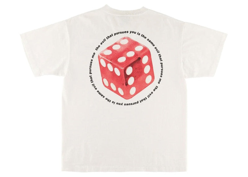 Saint Mxxxxxx Dice T-Shirt Vintage White