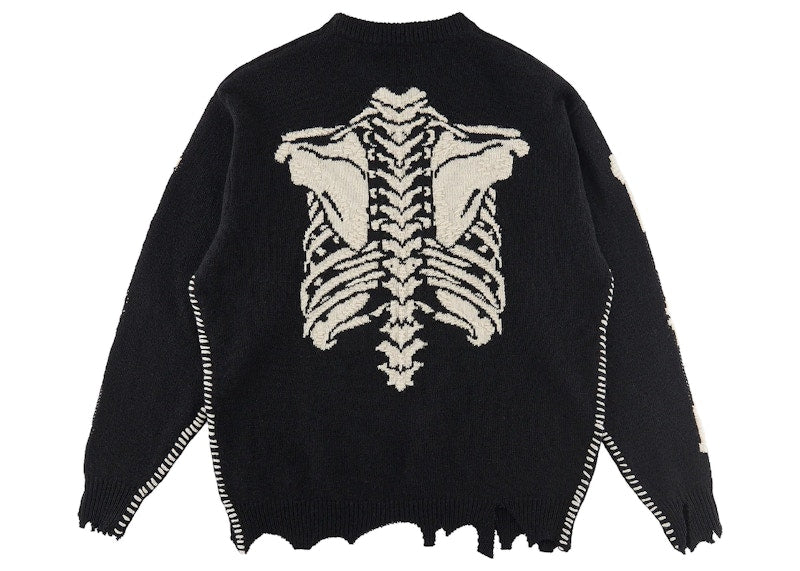 Saint Mxxxxxx x VLONE Bone Knit Sweater Vintage Black