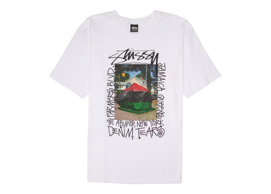 T-shirt Stussy x Denim Tears Farmers Blvd Blanc 