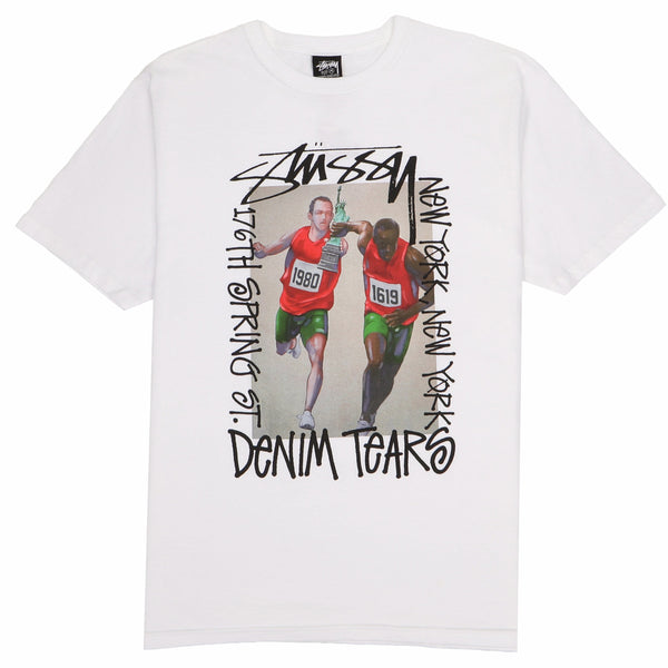 Stussy x Denim Tears Pass The Baton T-shirt White – Sneaker