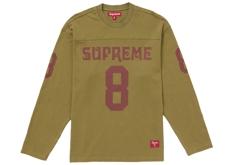 Supreme Affiliated L/S Football Top Light Olive