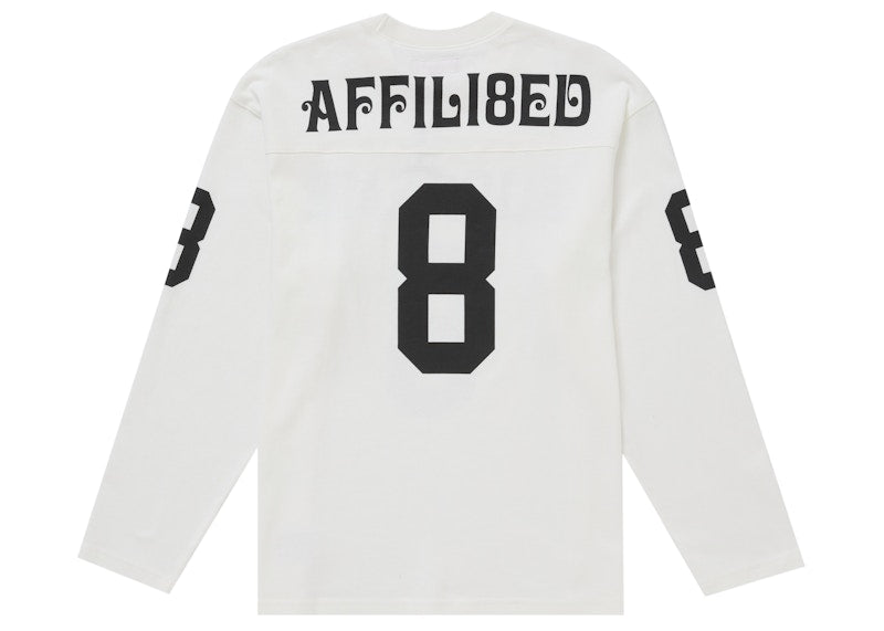 Supreme Affiliated L/S Football Top White