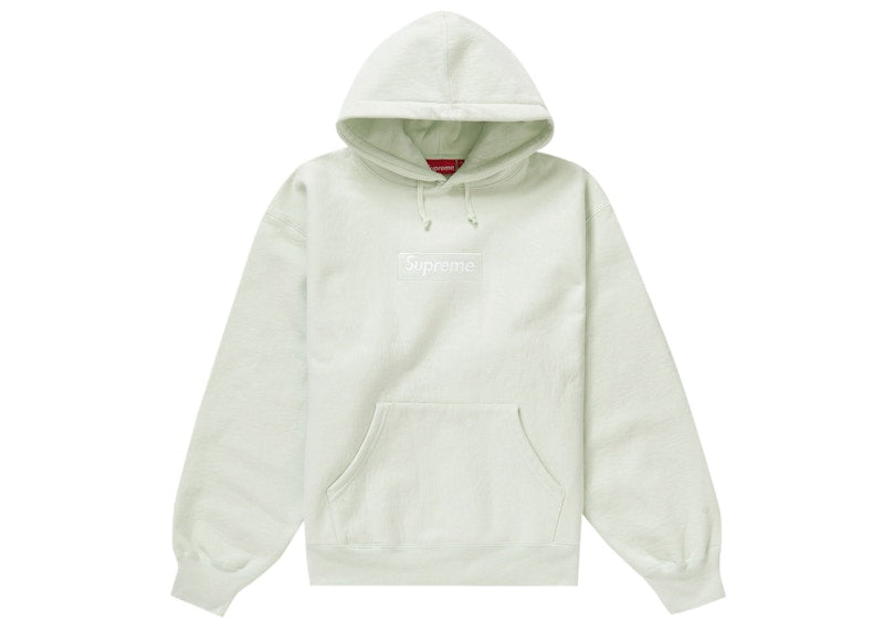 Supreme Box Logo Hooded Sweatshirt (FW23) Light Green