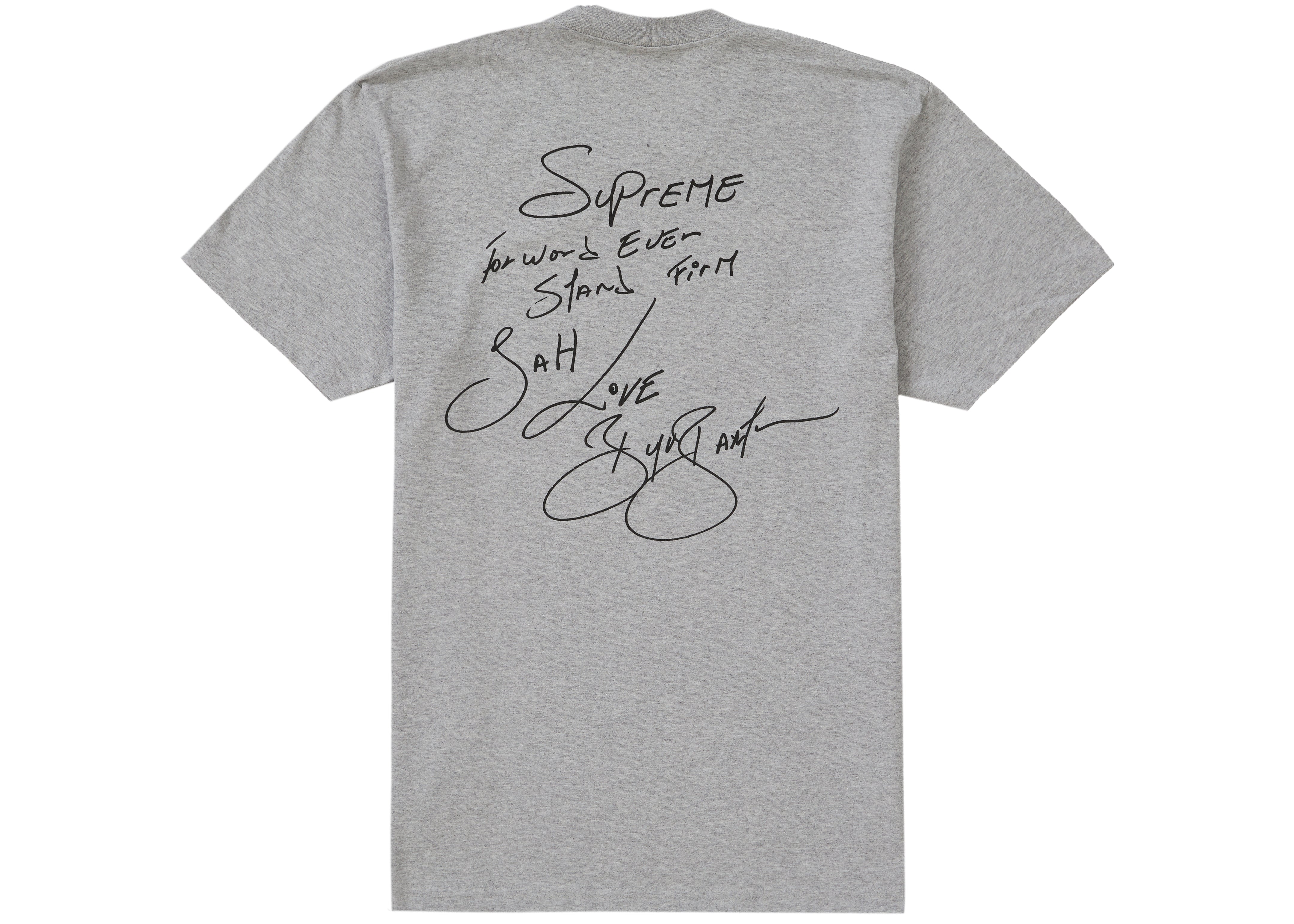 Supreme Buju Banton Tee Heather Gray