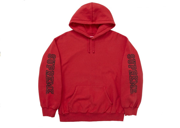 Supreme Collegiate Sleeve Hooded Sweatshirt Burnt Red
