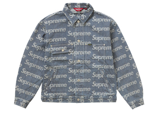 Supreme Denim Chore Trucker Jacket Stripe